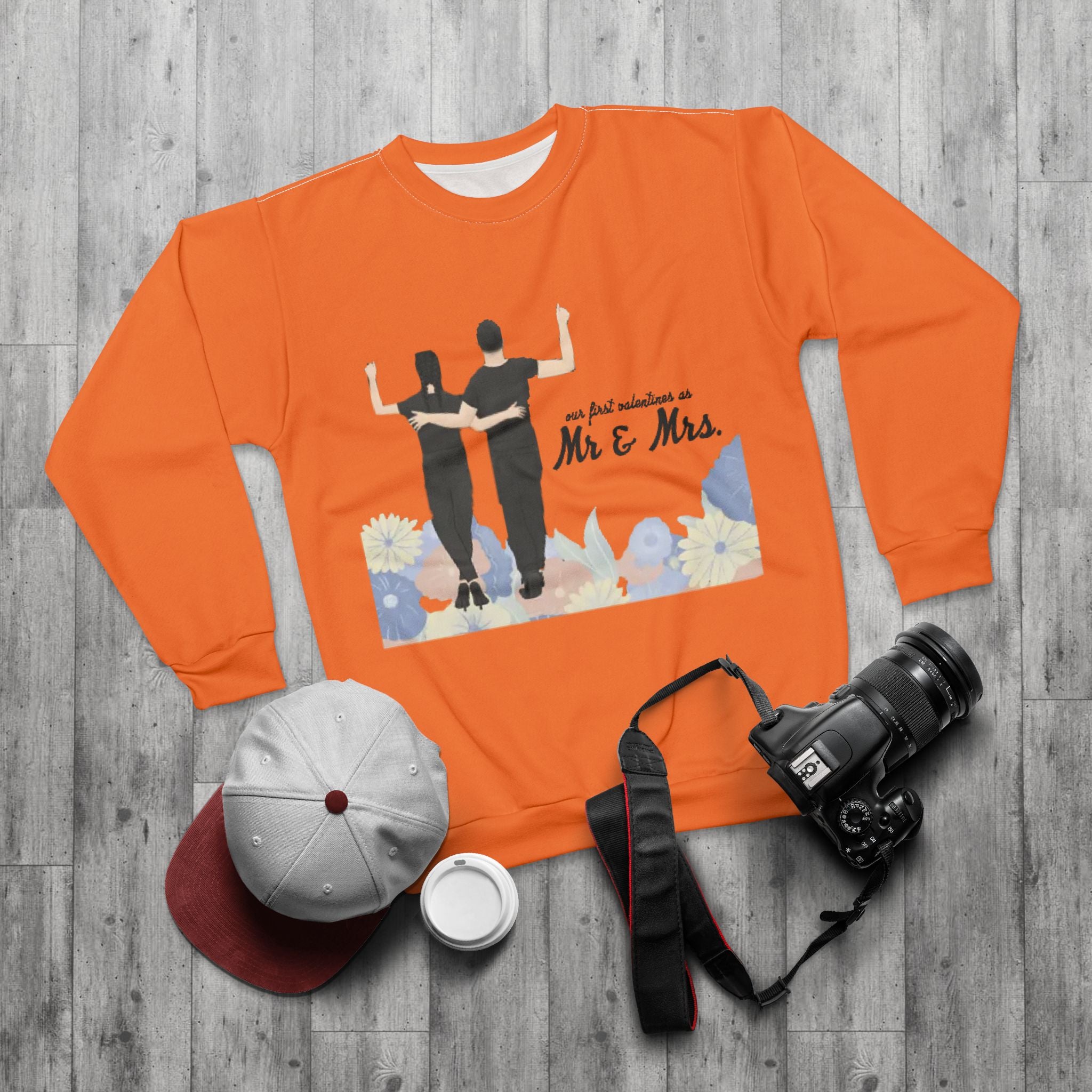 Our first Valentines as Mr. & Mrs. | Unisex Crew Sweatshirt